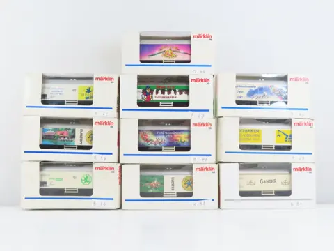 Märklin H0 - O.a: 4415/44175/44179 - Goederenwagon - 10 verschillende reclame koelwagons