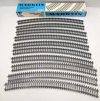 Märklin H0 - Serie 2100 - Rails - K rails serie 2100, hol profiel, 158 delig