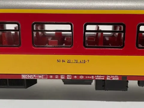 Märklin H0 - 4151/4163 - Passagiersrijtuig - Benelux- en slaapwagon TEN - NS