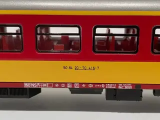 Märklin H0 - 4151/4163 - Passagiersrijtuig - Benelux- en slaapwagon TEN - NS