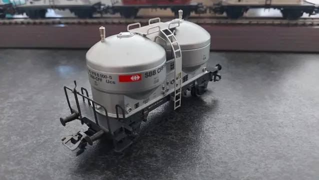 Märklin H0 - 4658/4661/4760/4761/47612 - Goederenwagon - 5 silowagens - DB, SBB-CFF