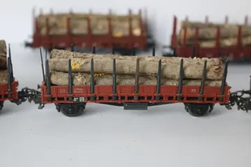 Märklin H0 - 4694/4459 - Goederenwagon - 9 Rongenwagens - DB