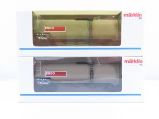 Märklin H0 - 4754 - Goederenwagon - 2 Vier-assige ketelwagens 'Esso' - DB