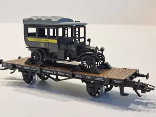 Märklin H0 - 60-01/63-01 - Goederenwagon - 3x postwagon met post auto, 500 jaar post - Württemberg