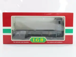 LGB G - 40120 - Goederenwagon - Twee-assige open hoge bakwagen met remhuisje