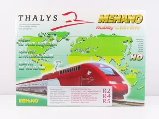 Mehano H0 - T678 - Passagiersrijtuigen set - 3-delige uitbreidingsset "Thalys" met Bar rijtuig - Thalys International