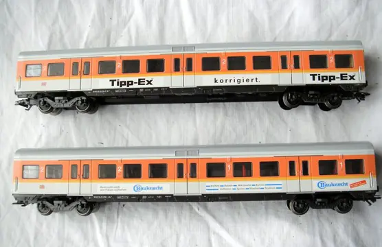 Märklin H0 - 4104/4105 - Passagiersrijtuig - 2x S-Bahn rijtuigen - DB