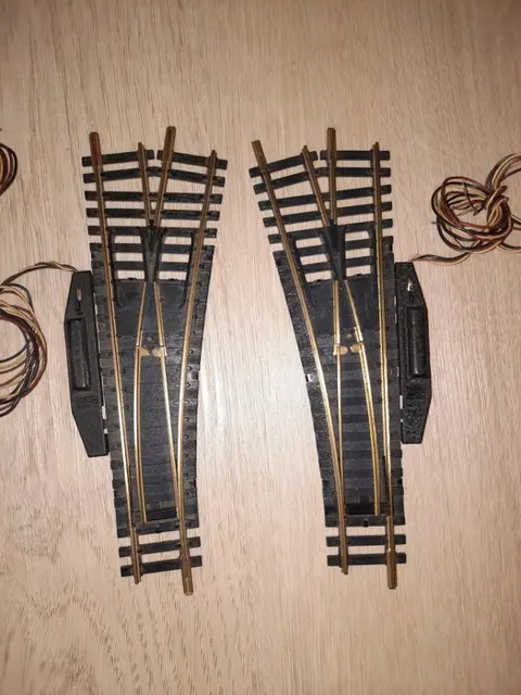 Fleischmann H0 - 6044R/L / 6046R/L - Rails - Elektrisch aangedreven wissels