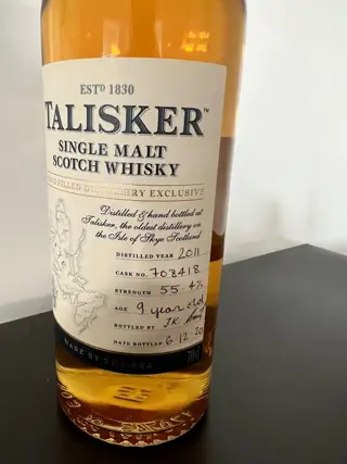 Talisker 2011 9 years old Hand Filled Distillery Exclusive - Cask no. 708418 - Original bottling - b. 2020 - 70cl
