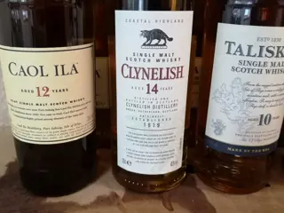 Caol Ila 12yo + Clynelish 14yo + Talisker 10yo + Glenfiddich 12yo, 15yo, 18yo - Original bottling - 20cl - 6 flessen