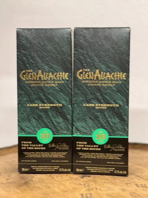 Glenallachie 10 years old Cask Strength - Batch 8 - Original bottling - 700ml - 2 flessen