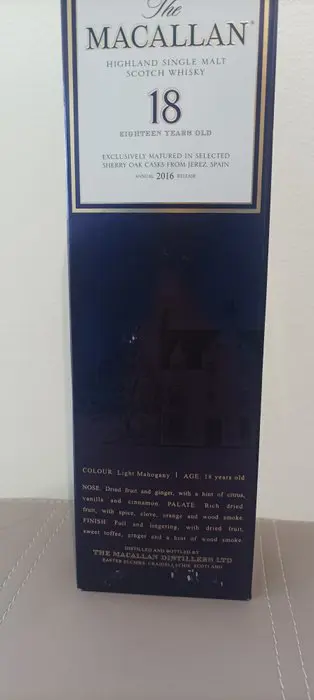 Macallan 1998 18 years old Sherry Oak Cask - Original bottling - b. 2016 - 700ml