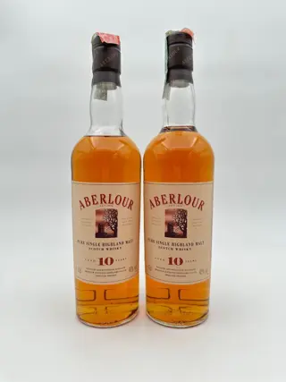 Aberlour 10 years old - Original bottling - b. Jaren 1990 - 70cl - 2 flessen