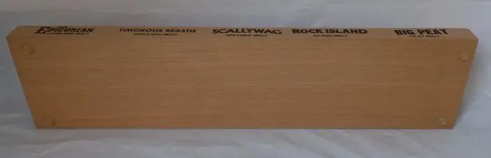 Timorous Beastie glasses + slate serving plateau + Wooden showcase shelf for whisky bottles - Douglas Laing - Non food