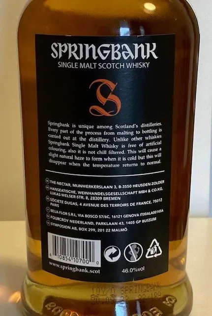 Springbank 10 years old - Original bottling - b. 2022 - 70cl