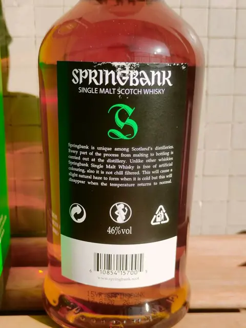 Springbank 15 years old - Original bottling - b. 2020 - 700ml