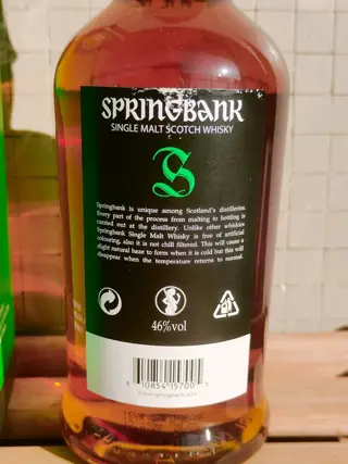 Springbank 15 years old - Original bottling - b. 2020 - 700ml