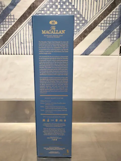 Macallan 12 years old Triple Cask Matured - Original bottling - 700ml