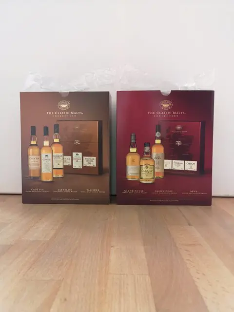 Caol Ila 12yo + Clynelish 14yo + Talisker 10yo + Glenkinchie 12yo + Dalwhinnie 15yo + Oban 14yo The Classic Malts Collection - Original bottling - 20cl - 6 flessen