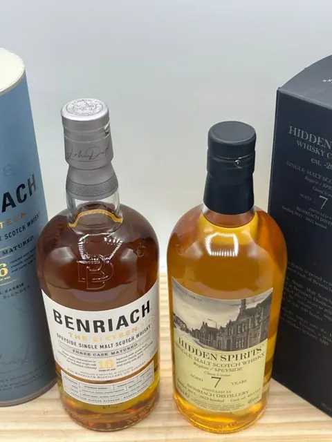 Benriach 16yo Three Cask Matured + Benriach 7yo Hidden Spirits - 70cl - 2 flessen