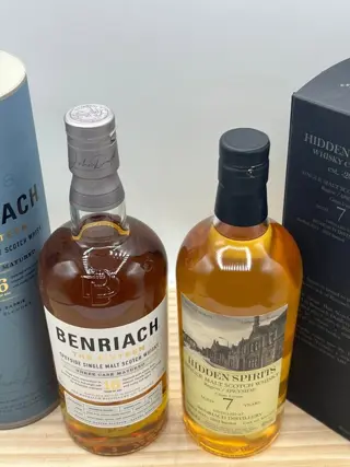 Benriach 16yo Three Cask Matured + Benriach 7yo Hidden Spirits - 70cl - 2 flessen