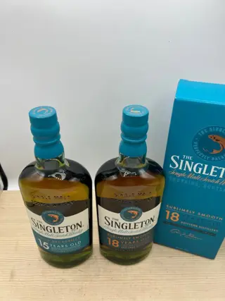 The Singleton of Dufftown 15 years old & 18 years old - Original bottling - 700ml - 2 flessen