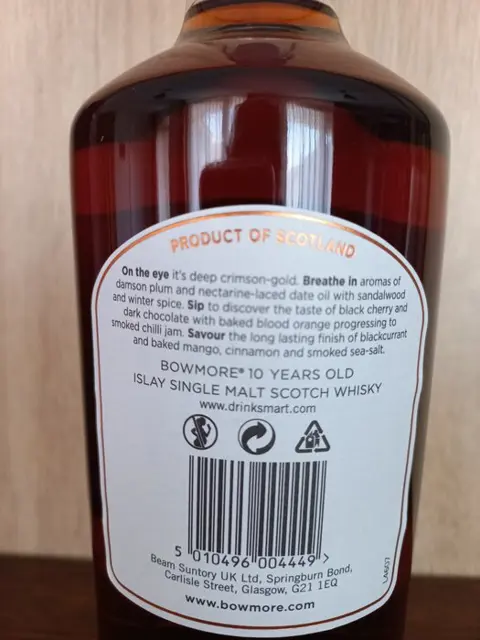 Bowmore 10 years old Limited Edition - Original bottling - 1 Litre