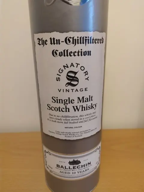 Ballechin 10 years old The Un-Chillfiltered Collection - Signatory Vintage - 70cl