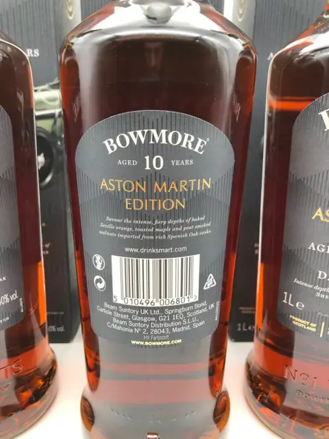 Bowmore 10 years old Aston Martin Edition 4 - Original bottling - 1,0 Liter - 3 flessen