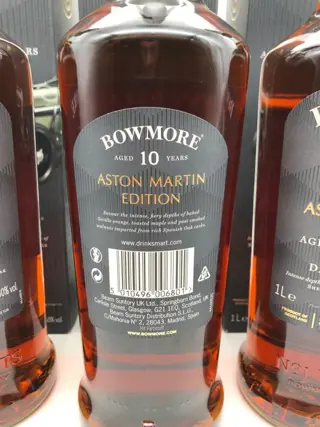 Bowmore 10 years old Aston Martin Edition 4 - Original bottling - 1,0 Liter - 3 flessen