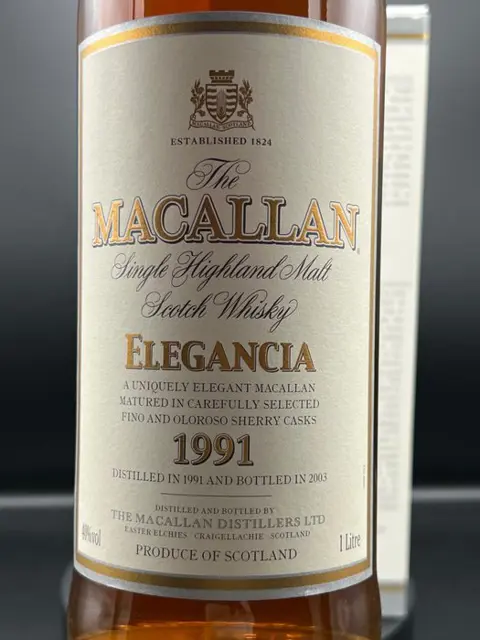 Macallan 1991 12 years old Elegancia - Original bottling - 1,0 Liter