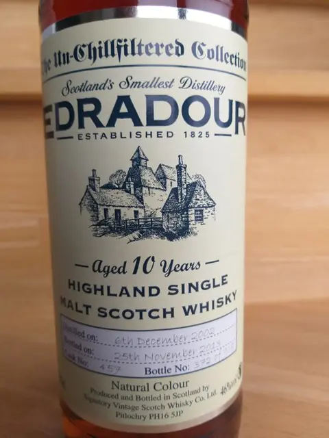 Edradour 2002 10 years old The Un-Chillfiltered Collection - Signatory Vintage - b. 2013 - 70cl