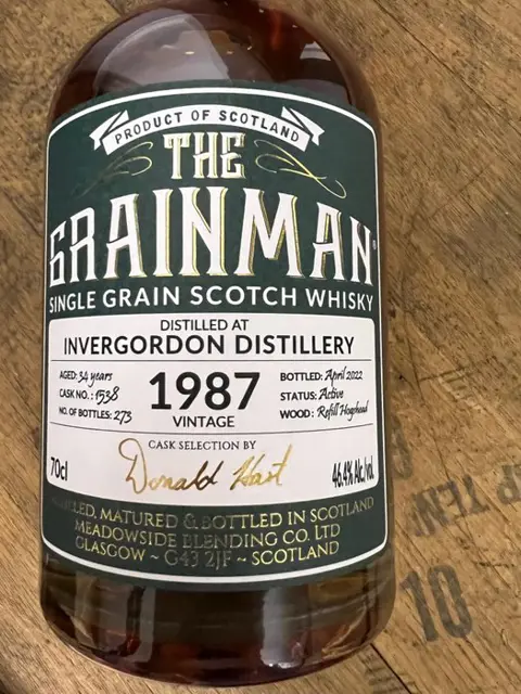Invergordon 1987 34 years old - The Grainman - 700ml