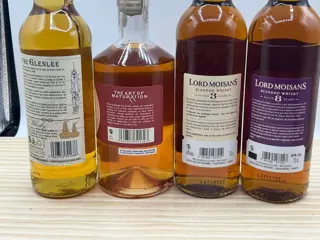 Parkmore 7 years + Glenlee Batch 1 + Lord Moisans 8 years & 3 years old - 70cl - 4 flessen
