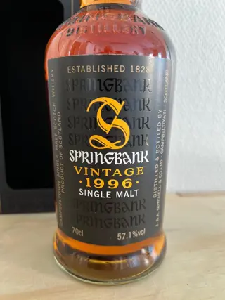 Springbank 1996 Fino Sherry Cask no. 264 - Original bottling - b. 2009 - 70cl