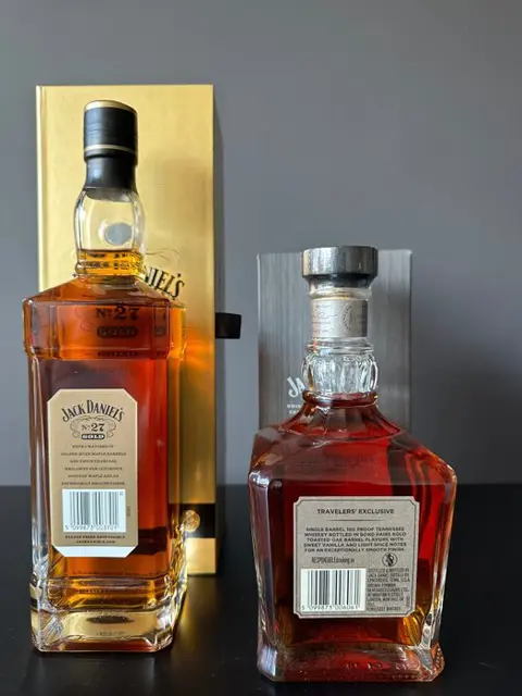 Jack Daniel's Gold No 27 & Single Barrel 100 Proof - Original bottling - 70cl - 2 flessen