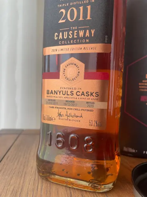 Bushmills 2011 Causeway Collection Banyuls Cask - b. 2020 - 700ml