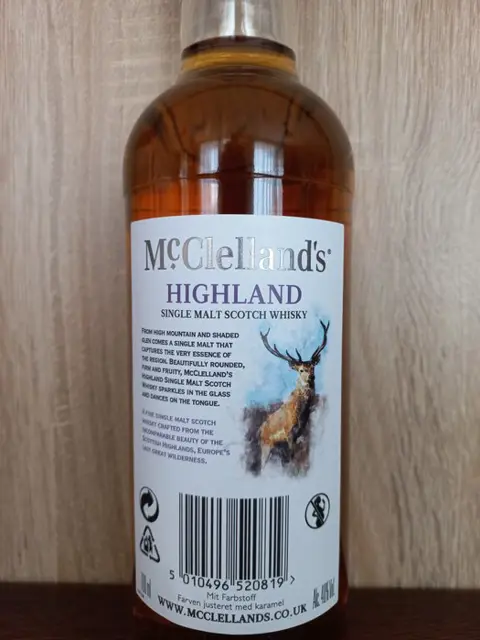 McClelland`s Highaland, Speyside, Islay & Lowland - 700ml - 4 flessen