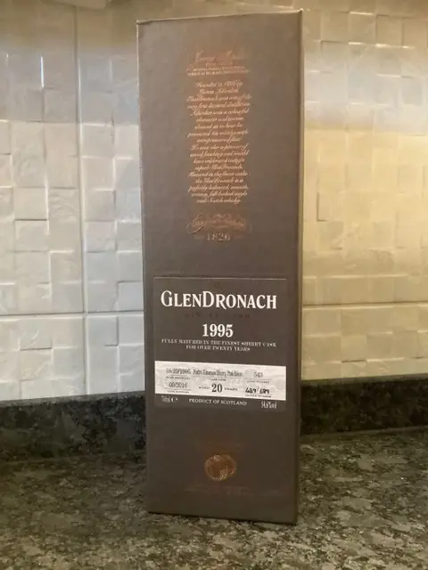 Glendronach 1995 20 years old Cask no. 543 - Pedro Ximinez Sherry Puncheon - Original bottling - b. 2016 - 700ml