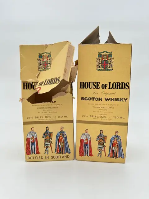 House of Lords The Original & 8 Years Old - William Whiteley & Co. - b. Jaren 1960 - 750ml - 2 flessen