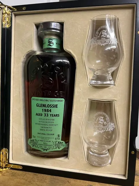 Glenlossie 1984 33 years old Cask no. 2533 - 30th Anniversarry - Signatory Vintage - b. 2018 - 70cl