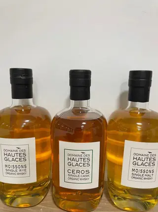 Domaine des Hautes Glaces Moissons Single Rye, Ceros single Cask & Moissons Single Malt - 70cl