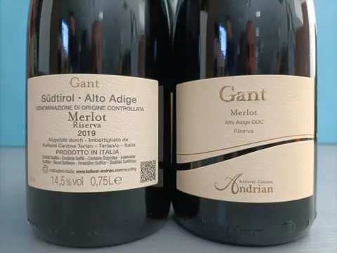 2019 Andrian Gant Merlot Riserva - Trentino Alto Adige DOC - 3 Flessen (0.75 liter)