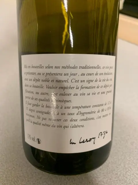 2016 Domaine Leroy - Meursault - 1 Fles (0,75 liter)