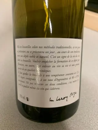 2016 Domaine Leroy - Meursault - 1 Fles (0,75 liter)