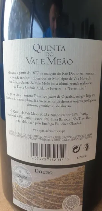 2015 Quinta do Vale Meão Tinto - Douro - 1 Magnum (1,5 L)