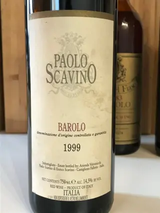 1992 Cannubi, 1983 Bric del Fiasc, 1999 Barolo & 1997 Dolcetto Vigneto del Fiasc Paolo Schiavino - Piëmont - 4 Flessen (0.75 liter)