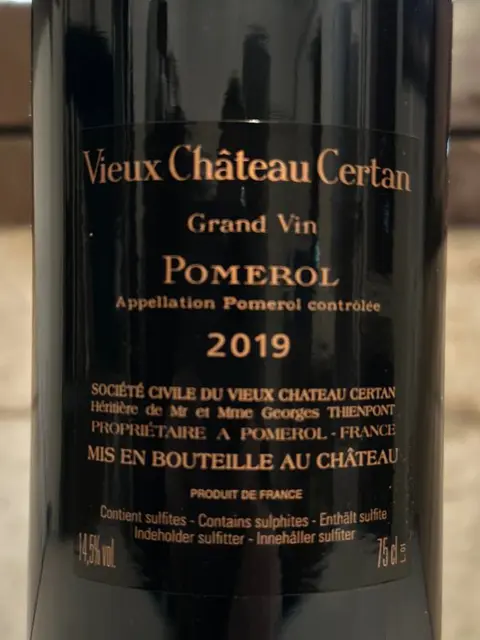 2019 Vieux Chateau Certan - Pomerol - 1 Fles (0,75 liter)