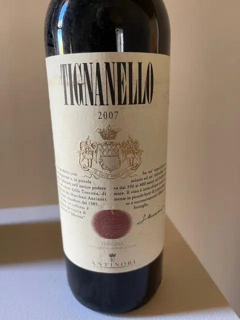 2007 Tignanello Marchesi Antinori & 2008 Tenuta Sette Ponti, Oreno - Toscana IGT - 2 Flessen (0.75 liter)