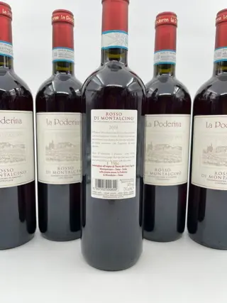 2018 La Poderina, Rosso di Montalcino - Toscane - 12 Flessen (0.75 liter)